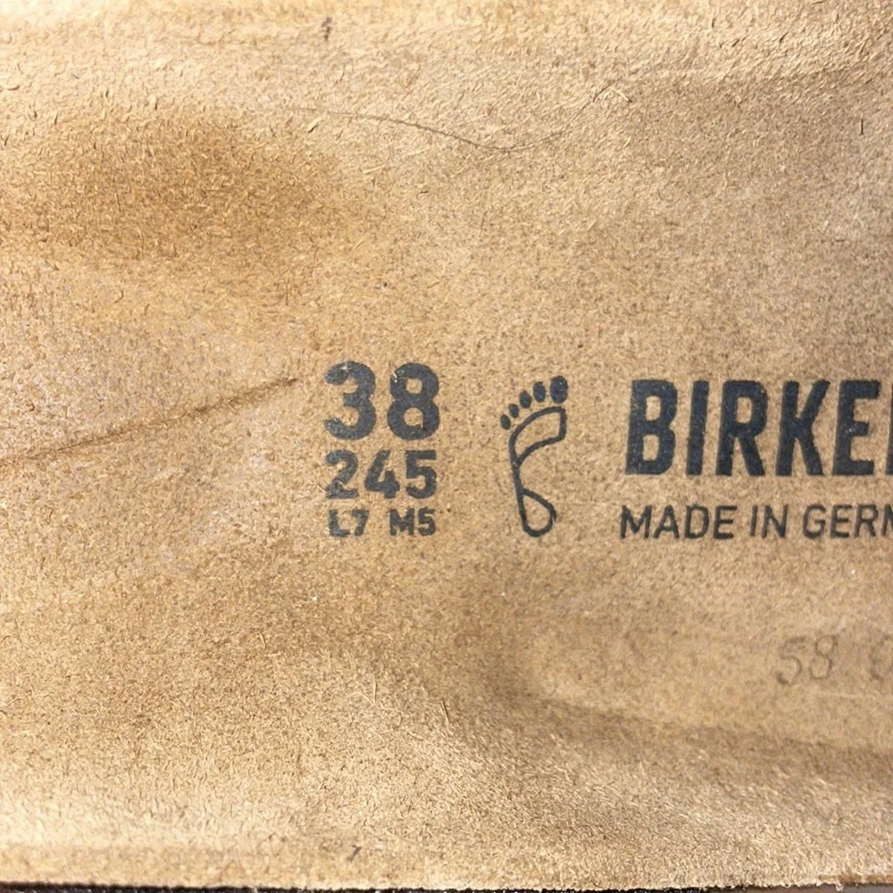 NWT Birkenstock Gizeh Black Birko-Flor Sandals Size 7 - Picture 5 of 7